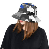 Descendants of the Island Dolphin Camo 6 Cobalt Bucket Unisex Bucket Hat