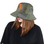 Descendants of the Island Dolphin Camo Pixels 1 Unisex Bucket Hat