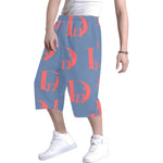 Descendants of the Island Coral Denim Men's All Over Print Baggy Shorts (Model L37)