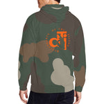 Descendants of the Island Dolphin Camo 3 Men's Zip Hoodie