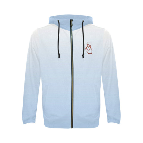 Descendants of the Island Powder Blue Men's All Over Print Full Zip Hoodie