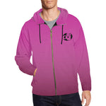 Descendants of the Island Hindi Pink Men's All Over Print Full Zip Hoodie