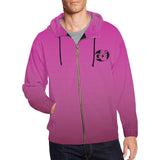 Descendants of the Island Hindi Pink Men's All Over Print Full Zip Hoodie