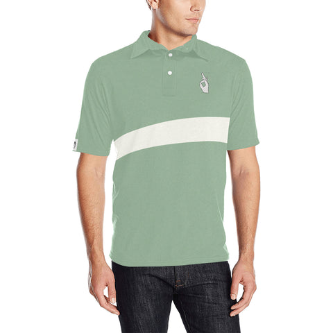 DTI Sage Stripes Polo Men's Shirt