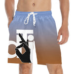 Descendants of the Island Tenne Blue Men's Mid-Length Beach Shorts