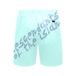 Descendants of the Island Aqua Men's Mid-Length Beach Shorts