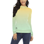 Descendants of the Island Palmetto Women's All Over Print Mock Neck Sweater(ModelH43)