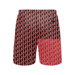 Descendants of the Island Strawberry Coral Men's Mid-Length Beach Shorts