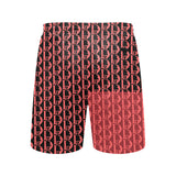 Descendants of the Island Strawberry Coral Men's Mid-Length Beach Shorts