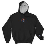 Descendants of the Island Orange and Blue Embroidered Logo Champion Hoodie