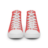 Descendants of the Island Coral Platinum Men’s high top canvas shoes