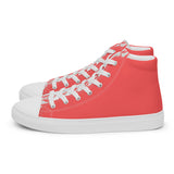 Descendants of the Island Coral Platinum Men’s high top canvas shoes