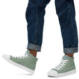 Descendants of the Island Olive Men’s high top canvas shoes