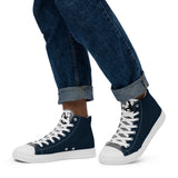 Descendants of the Island Navy Pewter Men’s high top canvas shoes