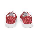 Descendants of the Island Strawberry Coral Men’s lace-up canvas shoes