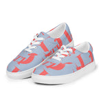 Descendants of the Island Coral Denim Men’s lace-up canvas shoes