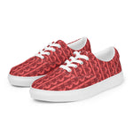 Descendants of the Island Strawberry Coral Men’s lace-up canvas shoes