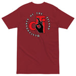 DTI Red Whte & Black Logo premium heavyweight tee