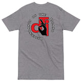 DTI Red Whte & Black Logo premium heavyweight tee