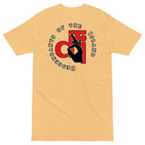 DTI Red Whte & Black Logo premium heavyweight tee