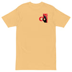 DTI Red Whte & Black Logo premium heavyweight tee