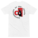 DTI Red Whte & Black Logo premium heavyweight tee