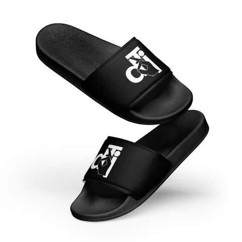 DTI  Black and White Hand Logo Men’s slides