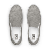 DTI James Island Map Heather Grey Men’s slip-on canvas shoes