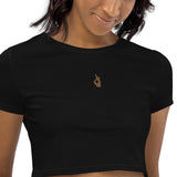 Descendants of The Island Classic Embroidered Organic Crop Top