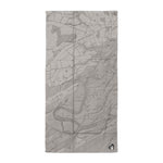 Descendants of the Island JI Map Heather Grey Towel