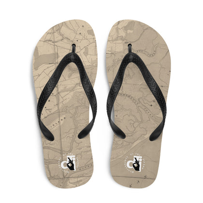 DTI James Island Map Parchments Flip-Flops