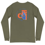 Descendants of the Island Blue and Orange Logo Long Sleeve Tee