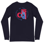 Descendants of the Island Vermillion and Blue Logo Unisex Long Sleeve Tee