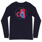 Descendants of the Island Vermillion and Blue Logo Unisex Long Sleeve Tee