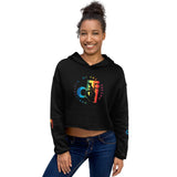 Descendants of The Island Rainbow Logo Crop Hoodie