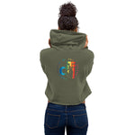 Descendants of The Island Rainbow Logo Crop Hoodie