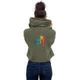 Descendants of The Island Rainbow Logo Crop Hoodie