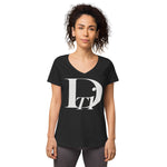 Descendants of the Island D logo Women’s fitted v-neck t-shirt