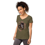 Descendants of the Island STVS Logo Women’s fitted v-neck t-shirt