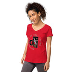 Descendants of the Island STVS Logo Women’s fitted v-neck t-shirt