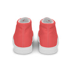 Descendants of the Island Coral Platinum Women’s high top canvas shoes