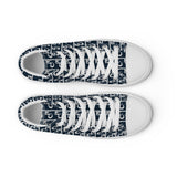 Descendants of the Island Navy and Grey Women’s high top canvas shoes