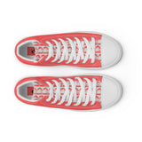 Descendants of the Island Coral Platinum Women’s high top canvas shoes