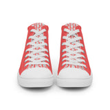 Descendants of the Island Coral Platinum Women’s high top canvas shoes