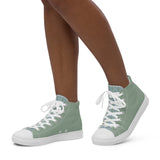 Descendants of the Island Olive Women’s high top canvas shoes