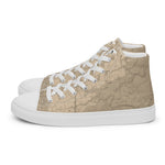 Descendants of the Island JI Map Parchment Women’s high top canvas shoes