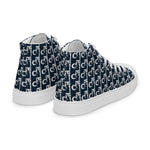 Descendants of the Island Navy and Grey Women’s high top canvas shoes