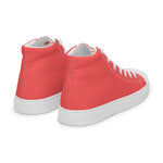 Descendants of the Island Coral Platinum Women’s high top canvas shoes