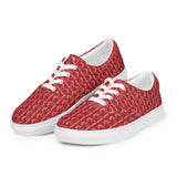 Descendants of the Island Strawberry Coral Women’s lace-up canvas shoes