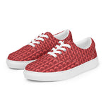 Descendants of the Island Strawberry Coral Women’s lace-up canvas shoes